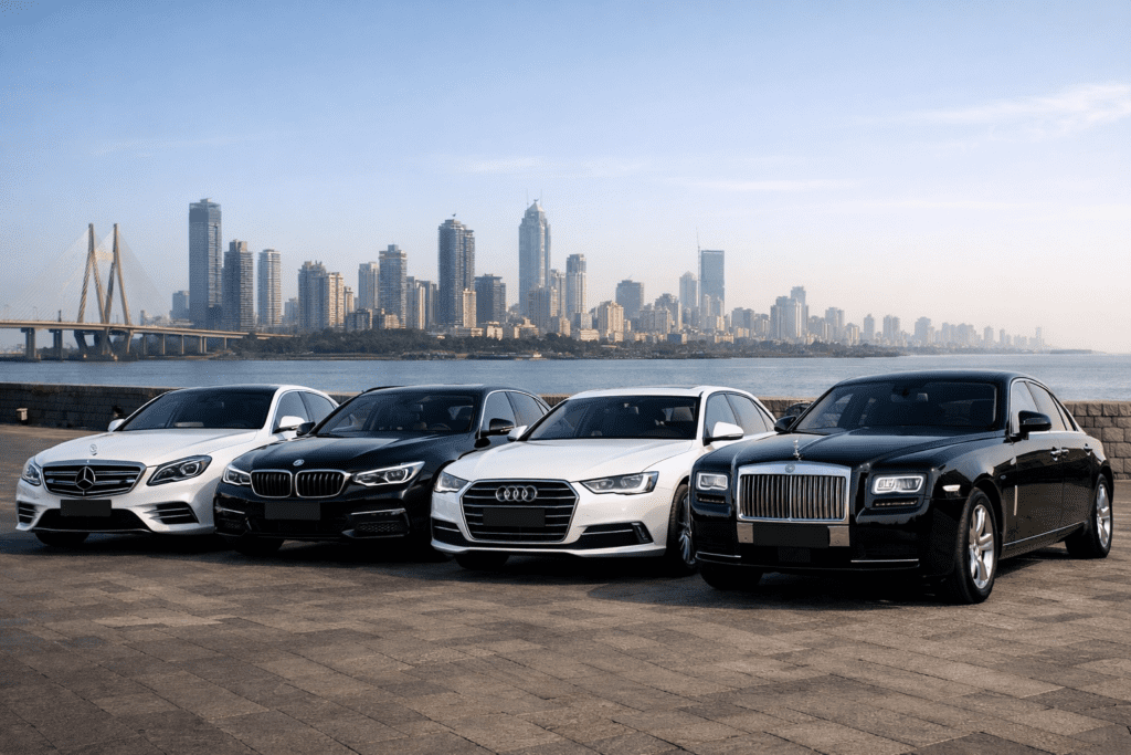 Chauffeur driven luxury car rental service in Mumbai